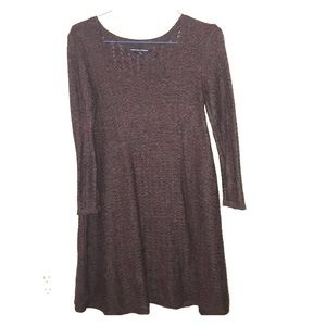 Purple sweater dress